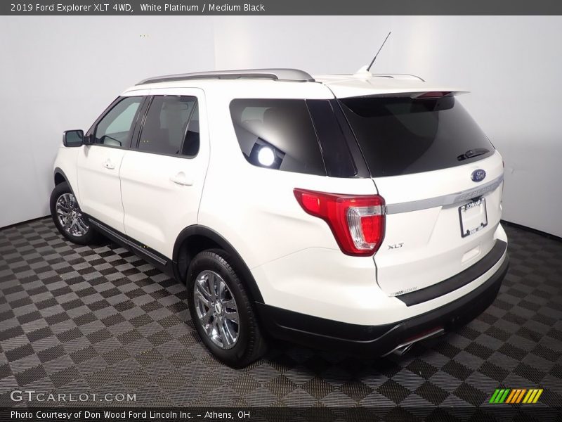 White Platinum / Medium Black 2019 Ford Explorer XLT 4WD