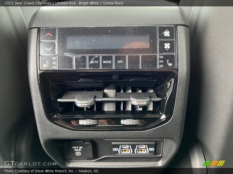 Bright White / Global Black 2023 Jeep Grand Cherokee L Limited 4x4