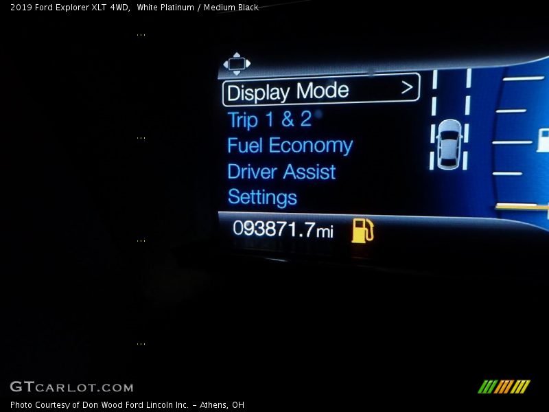 White Platinum / Medium Black 2019 Ford Explorer XLT 4WD