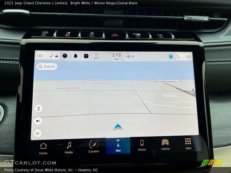 Navigation of 2023 Grand Cherokee L Limited