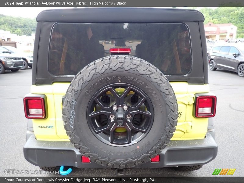 High Velocity / Black 2024 Jeep Wrangler 4-Door Willys 4xe Hybrid