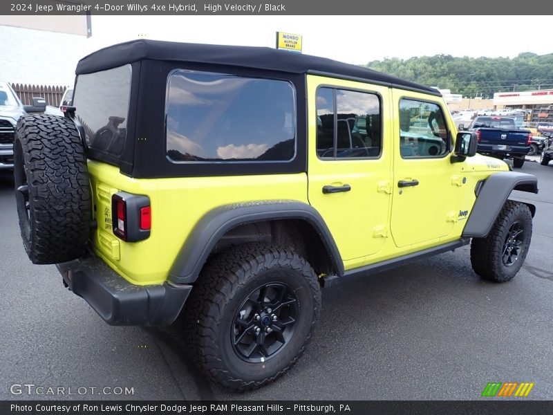 High Velocity / Black 2024 Jeep Wrangler 4-Door Willys 4xe Hybrid