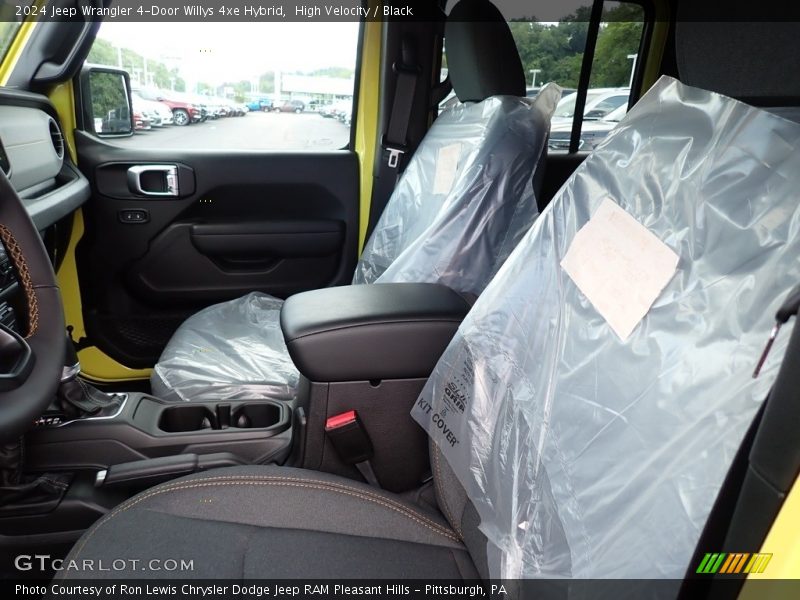 High Velocity / Black 2024 Jeep Wrangler 4-Door Willys 4xe Hybrid