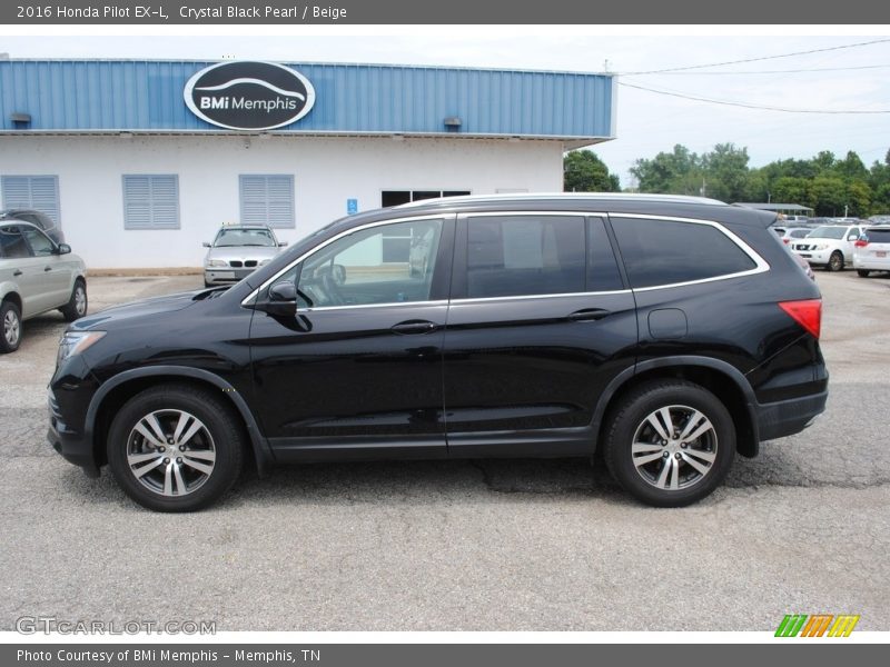 Crystal Black Pearl / Beige 2016 Honda Pilot EX-L