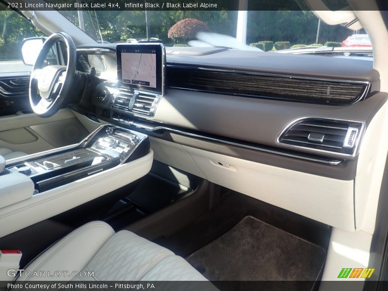 Dashboard of 2021 Navigator Black Label 4x4