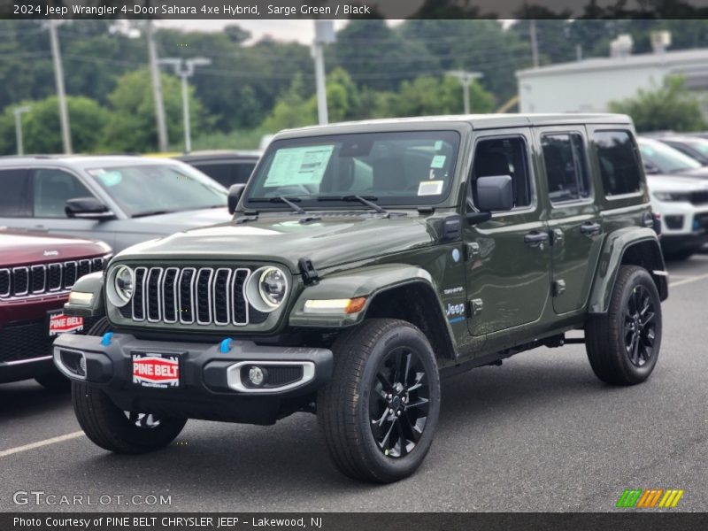 Sarge Green / Black 2024 Jeep Wrangler 4-Door Sahara 4xe Hybrid