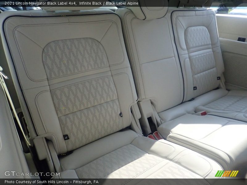 Rear Seat of 2021 Navigator Black Label 4x4