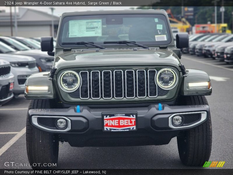 Sarge Green / Black 2024 Jeep Wrangler 4-Door Sahara 4xe Hybrid