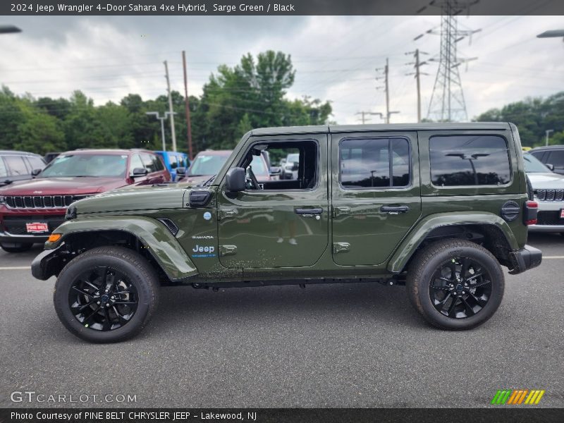 Sarge Green / Black 2024 Jeep Wrangler 4-Door Sahara 4xe Hybrid