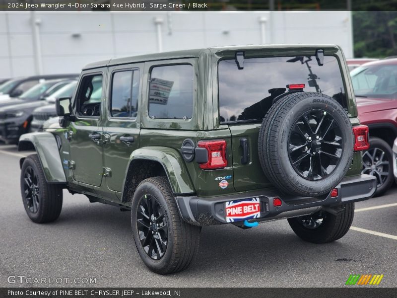 Sarge Green / Black 2024 Jeep Wrangler 4-Door Sahara 4xe Hybrid