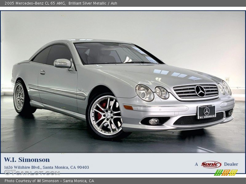 Brilliant Silver Metallic / Ash 2005 Mercedes-Benz CL 65 AMG