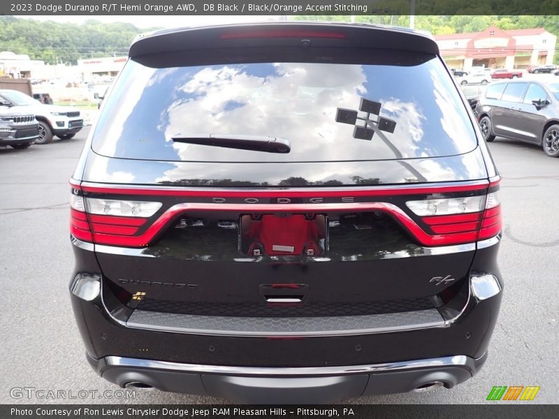 DB Black / Black/Orange Accent Stitching 2023 Dodge Durango R/T Hemi Orange AWD