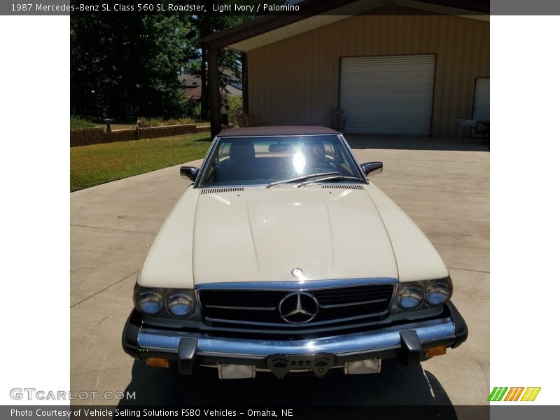 Light Ivory / Palomino 1987 Mercedes-Benz SL Class 560 SL Roadster