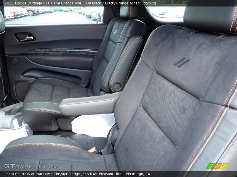 Rear Seat of 2023 Durango R/T Hemi Orange AWD