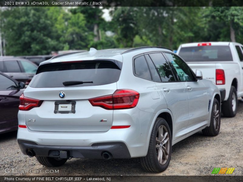 Glacier Silver Metallic / Black 2021 BMW X3 xDrive30i