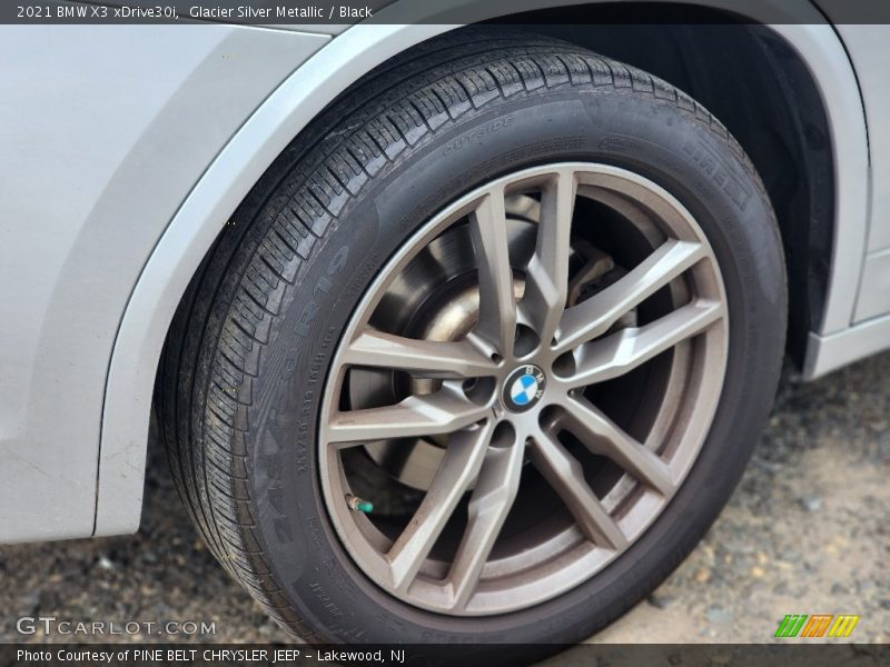 Glacier Silver Metallic / Black 2021 BMW X3 xDrive30i