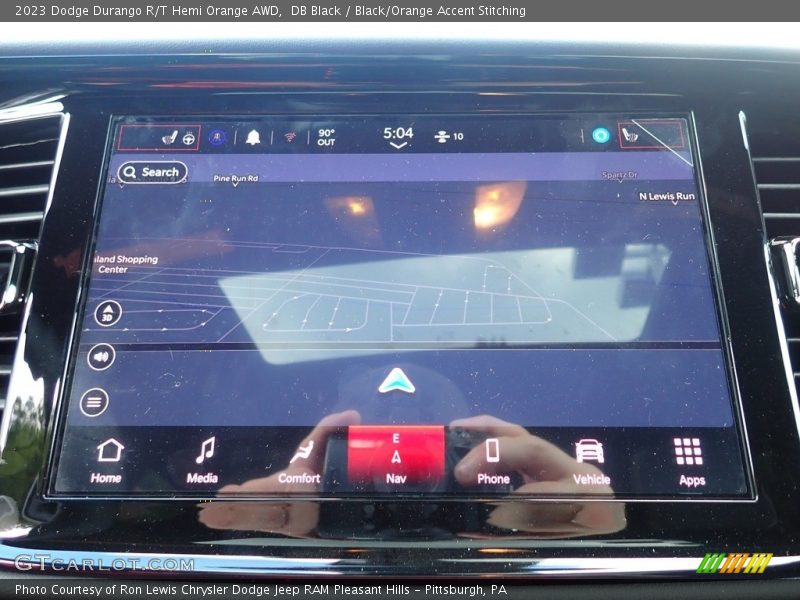 DB Black / Black/Orange Accent Stitching 2023 Dodge Durango R/T Hemi Orange AWD