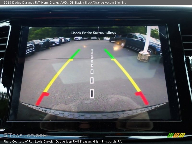DB Black / Black/Orange Accent Stitching 2023 Dodge Durango R/T Hemi Orange AWD