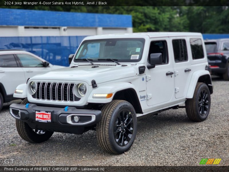 Anvil / Black 2024 Jeep Wrangler 4-Door Sahara 4xe Hybrid