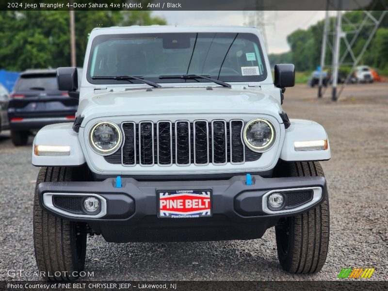 Anvil / Black 2024 Jeep Wrangler 4-Door Sahara 4xe Hybrid