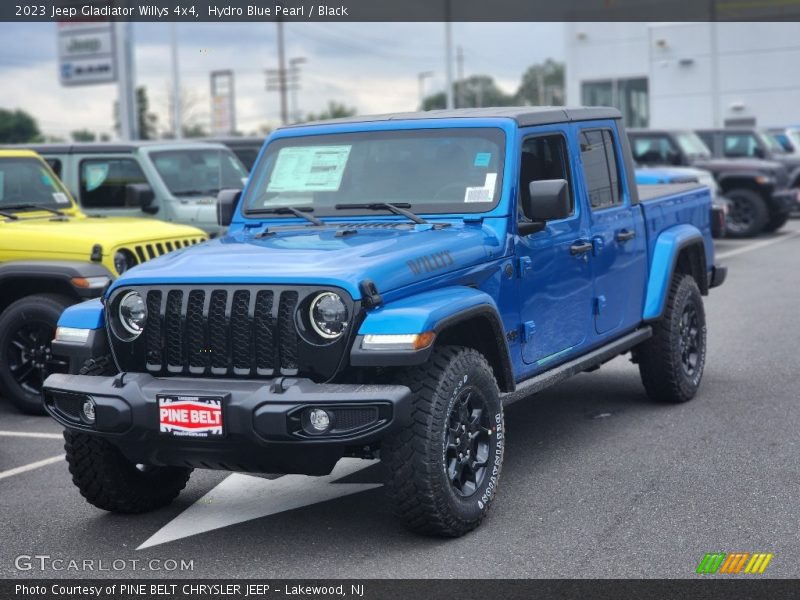 Hydro Blue Pearl / Black 2023 Jeep Gladiator Willys 4x4