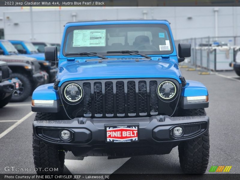 Hydro Blue Pearl / Black 2023 Jeep Gladiator Willys 4x4