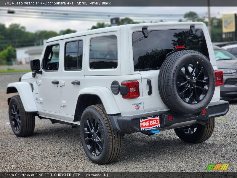 Anvil / Black 2024 Jeep Wrangler 4-Door Sahara 4xe Hybrid