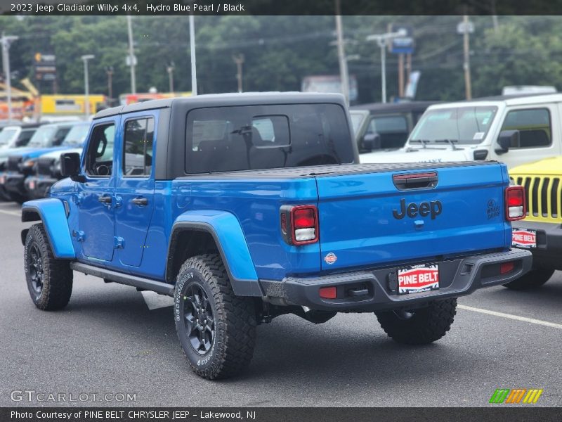 Hydro Blue Pearl / Black 2023 Jeep Gladiator Willys 4x4