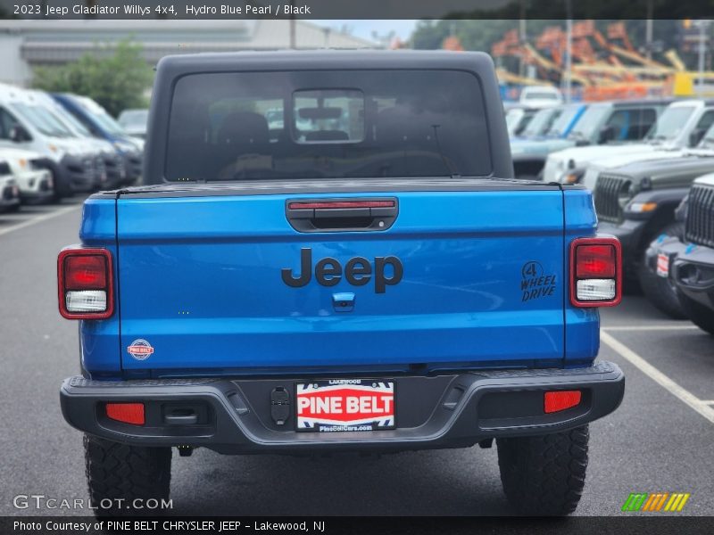 Hydro Blue Pearl / Black 2023 Jeep Gladiator Willys 4x4