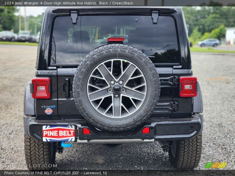 Black / Green/Black 2024 Jeep Wrangler 4-Door High Altitude 4xe Hybrid