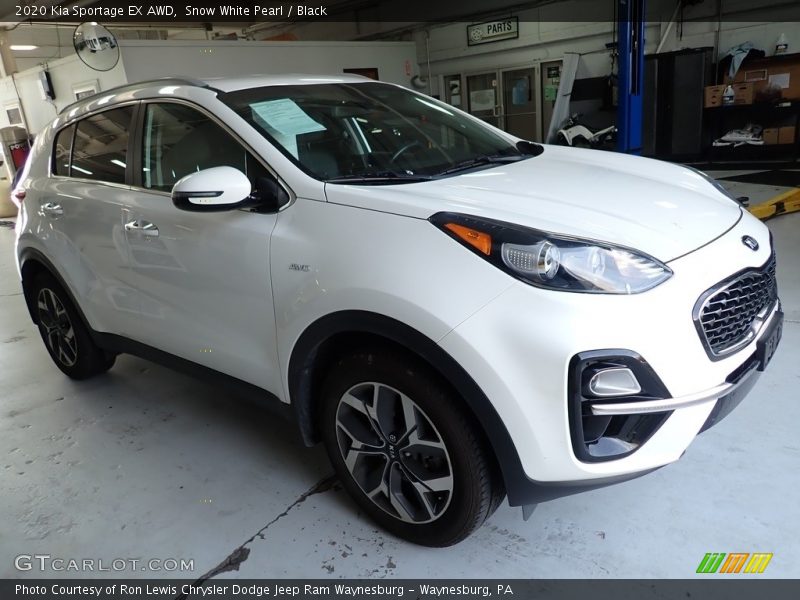 Snow White Pearl / Black 2020 Kia Sportage EX AWD