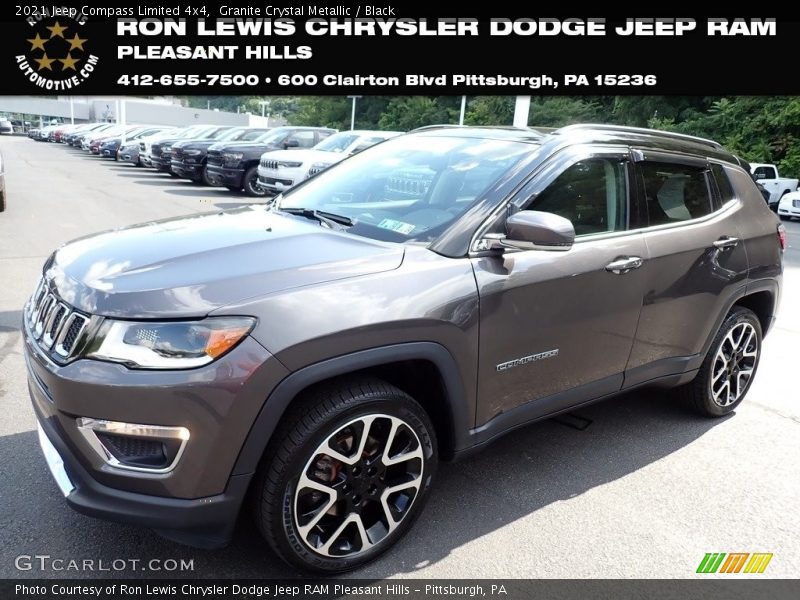 Granite Crystal Metallic / Black 2021 Jeep Compass Limited 4x4