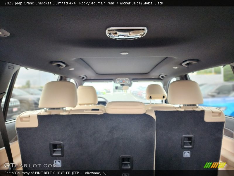 Rocky Mountain Pearl / Wicker Beige/Global Black 2023 Jeep Grand Cherokee L Limited 4x4