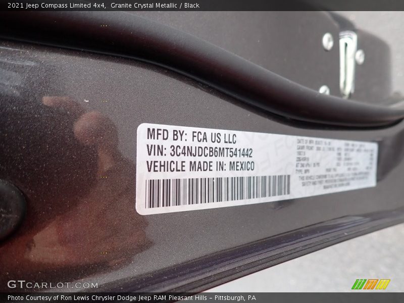 Granite Crystal Metallic / Black 2021 Jeep Compass Limited 4x4