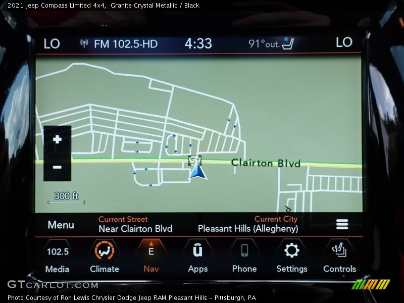 Granite Crystal Metallic / Black 2021 Jeep Compass Limited 4x4