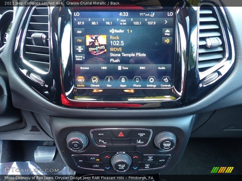 Granite Crystal Metallic / Black 2021 Jeep Compass Limited 4x4