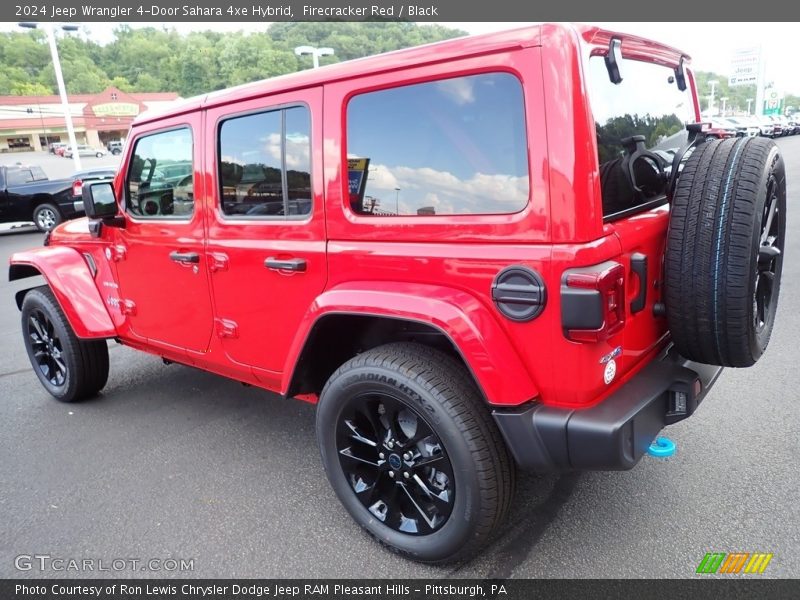 Firecracker Red / Black 2024 Jeep Wrangler 4-Door Sahara 4xe Hybrid