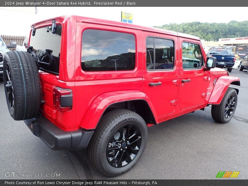 Firecracker Red / Black 2024 Jeep Wrangler 4-Door Sahara 4xe Hybrid