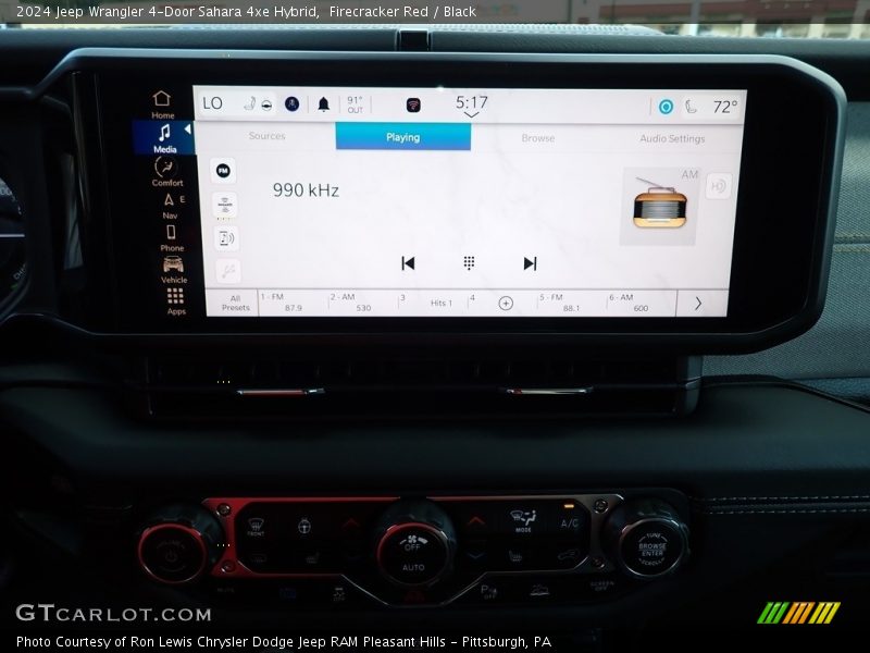 Firecracker Red / Black 2024 Jeep Wrangler 4-Door Sahara 4xe Hybrid