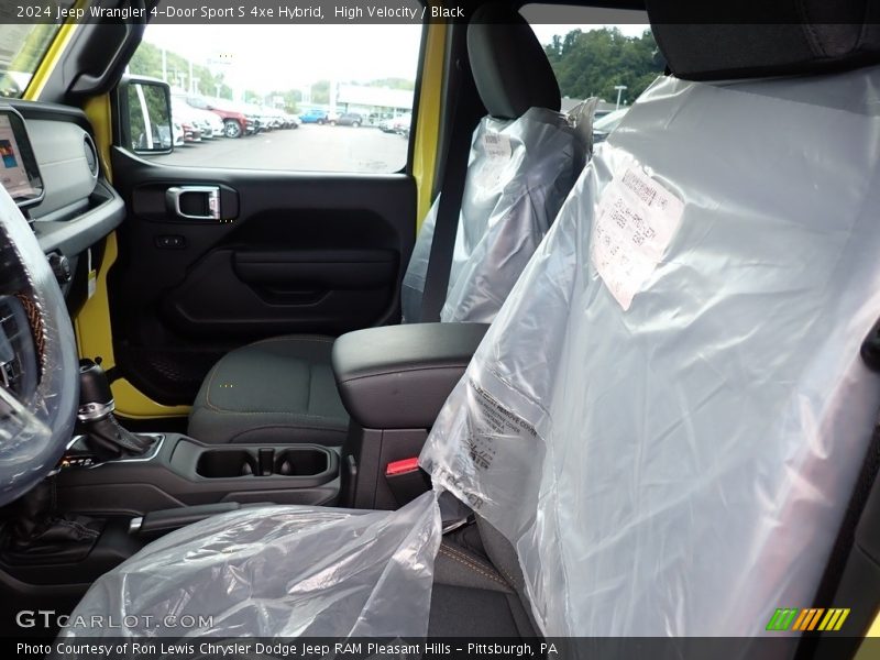 High Velocity / Black 2024 Jeep Wrangler 4-Door Sport S 4xe Hybrid
