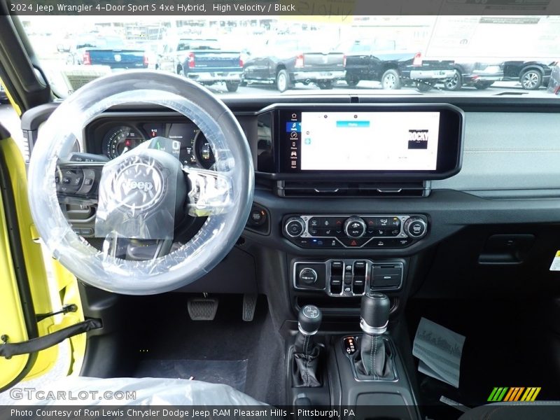 High Velocity / Black 2024 Jeep Wrangler 4-Door Sport S 4xe Hybrid