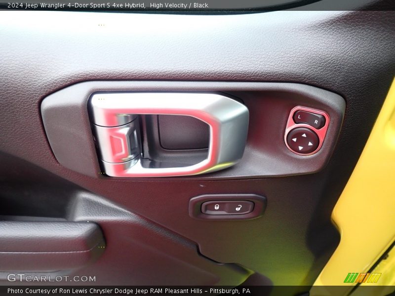 High Velocity / Black 2024 Jeep Wrangler 4-Door Sport S 4xe Hybrid