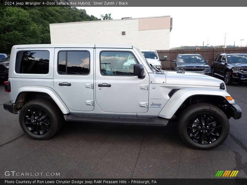Silver Zynith / Black 2024 Jeep Wrangler 4-Door Sahara 4xe Hybrid