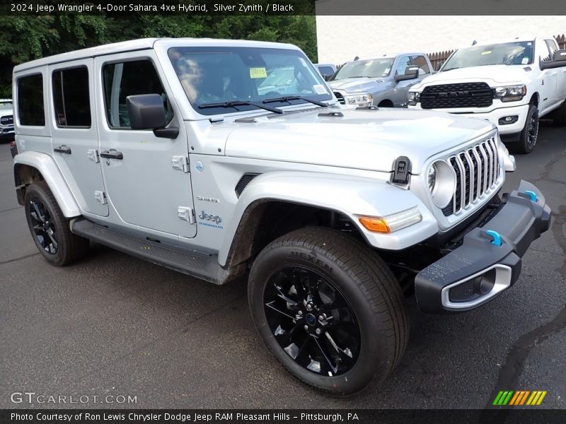 Silver Zynith / Black 2024 Jeep Wrangler 4-Door Sahara 4xe Hybrid