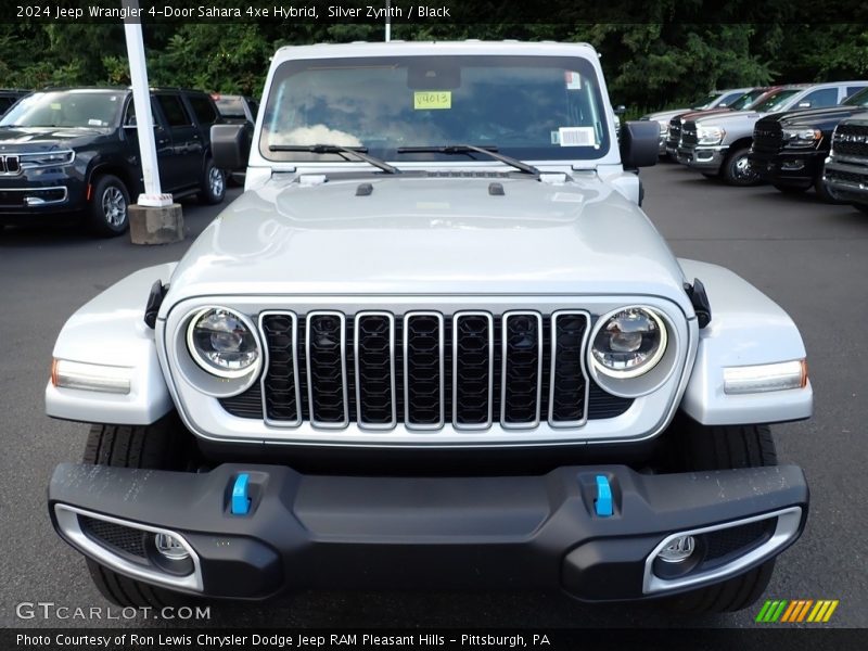 Silver Zynith / Black 2024 Jeep Wrangler 4-Door Sahara 4xe Hybrid