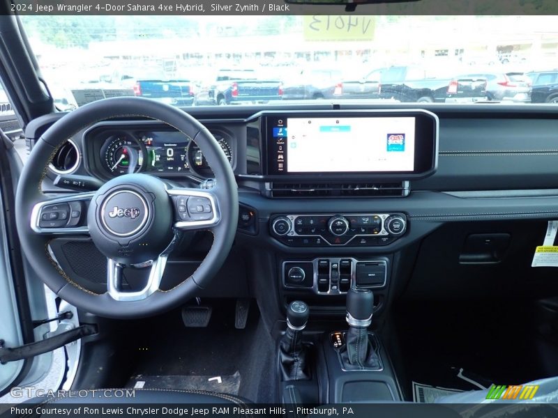 Silver Zynith / Black 2024 Jeep Wrangler 4-Door Sahara 4xe Hybrid