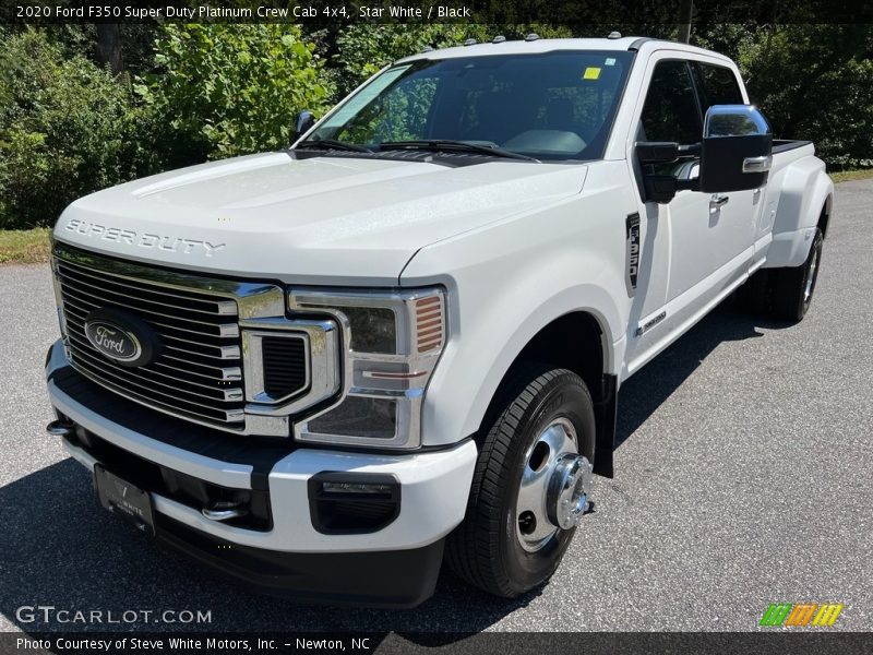 Star White / Black 2020 Ford F350 Super Duty Platinum Crew Cab 4x4