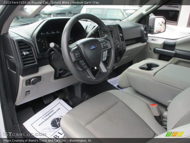 Oxford White / Medium Earth Gray 2020 Ford F150 XL Regular Cab