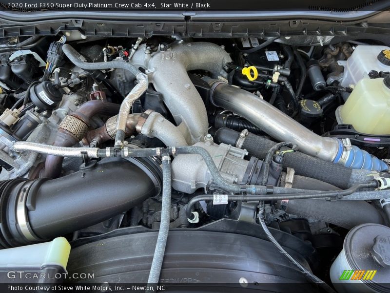 Star White / Black 2020 Ford F350 Super Duty Platinum Crew Cab 4x4