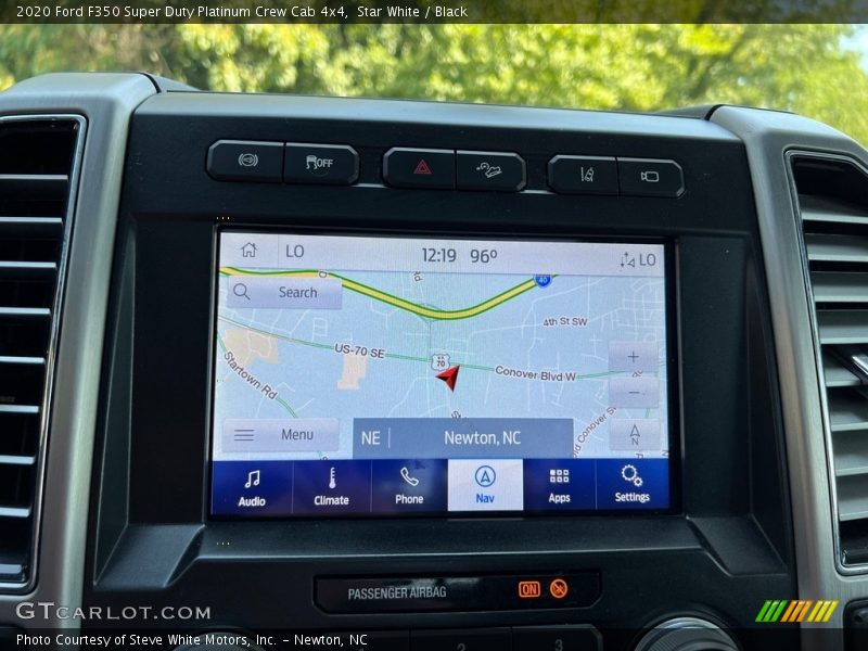 Navigation of 2020 F350 Super Duty Platinum Crew Cab 4x4